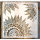 Sarok mandala mintás   műanyag sablon  2, 30x30 cm-es DIY stencil