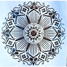Mandala virág 3 sablon  30x30 cm-es DIY stencil