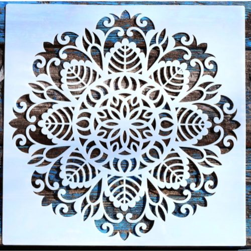 Mandala virág 4  sablon  30x30 cm-es DIY stencil