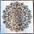 Mandala virág 5  sablon  stencil,  30x30 cm-es 