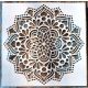 Mandala virág 5  sablon  stencil,  30x30 cm-es 