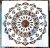 Mandala virág rétegző sablon stencil, 30x30 cm-es 
