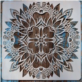 Mandala virág sablon  30x30 cm-es DIY festő stencil