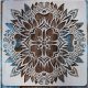 Mandala virág sablon  30x30 cm-es DIY festő stencil