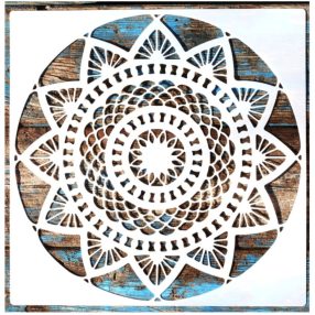 Mandala virág 8  sablon  stencil, 30x30 cm-es 