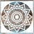Mandala virág 8  sablon  stencil, 30x30 cm-es 