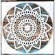 Mandala virág 8  rétegző sablon  stencil, 30x30 cm-es 