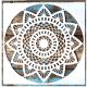 Mandala virág 8  sablon  stencil, 30x30 cm-es 