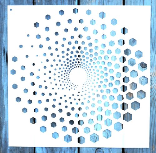  geometriai mintás Mandala  rétegző sablon  stencil, 30x30 cm-es 