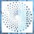  geometriai mintás Mandala  rétegző sablon  stencil, 30x30 cm-es 