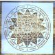  csillagjegy asztrológia mintás Mandala sablon  stencil, 30x30 cm-es 