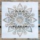 mandala mintás sablon stencil, 30x30 cm-es 