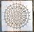Mandala mintás 5 Műanyag  sablon DIY stencil, 30x30 cm-es 