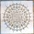 Mandala mintás 5 Műanyag  sablon DIY stencil, 30x30 cm-es 
