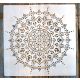 Mandala mintás 5  rétegző sablon  stencil, 30x30 cm-es 