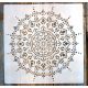 Mandala mintás 5 Műanyag  sablon DIY stencil, 30x30 cm-es 