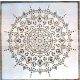 Mandala mintás 5 Műanyag  sablon DIY stencil, 30x30 cm-es 