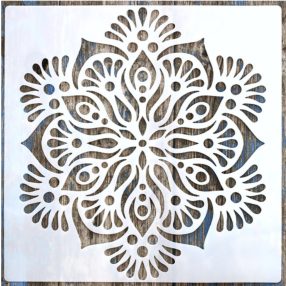 Mandala mintás 6  festő sablon  stencil, 30x30 cm-es 