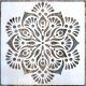 Mandala mintás 6  festő sablon  stencil, 30x30 cm-es 
