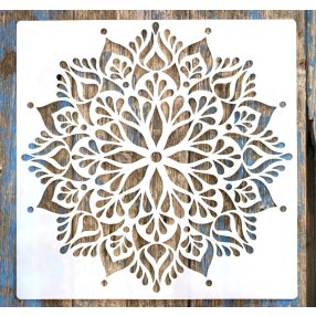 Mandala mintás festő sablon  30x30 cm-es DIY stencil