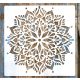 Mandala mintás 7  rétegző sablon  stencil, 30x30 cm-es 