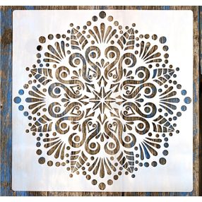   Mandala mintás  sablon  30x30 cm-es műanyag DIY festő stencil,