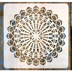 Mandala mintás festő  sablon 30x30 cm-es DIY stencil