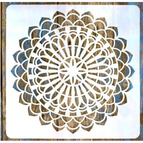 Mandala mintás festő  sablon 30x30 cm-es DIY stencil