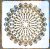 Mandala mintás festő  sablon 30x30 cm-es DIY stencil