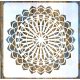 Mandala mintás festő  sablon 30x30 cm-es DIY stencil
