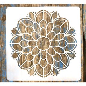 Mandala mintás 10  rétegző sablon  stencil, 30x30 cm-es 