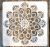 Mandala mintás 11 rétegző sablon  30x30 cm-es műanyag DIY stencil