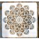 Mandala mintás 11  rétegző sablon  stencil, 30x30 cm-es 