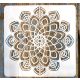 Mandala mintás 11 rétegző sablon  30x30 cm-es műanyag DIY stencil