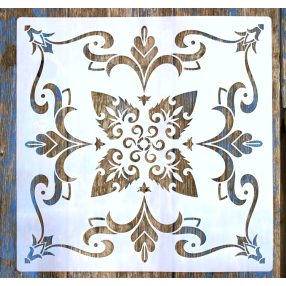   csempe mintás műanyag rétegző sablon 30x30 cm-es DIY stencil, 