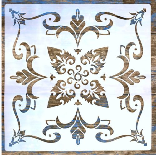 csempe mintás műanyag  sablon 30x30 cm-es DIY stencil, 