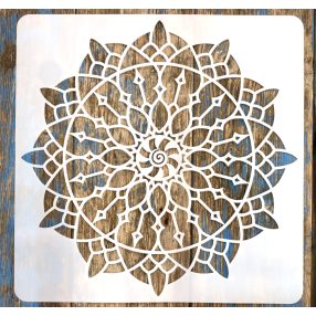  Mandala mintás 12  rétegző sablon   30x30 cm-es műanyag DIY stencil