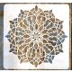 Mandala mintás 12  rétegző sablon  stencil, 30x30 cm-es 