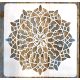 Mandala mintás 12  rétegző sablon   30x30 cm-es műanyag DIY stencil