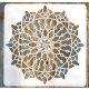 Mandala mintás 12  sablon   30x30 cm-es műanyag DIY stencil
