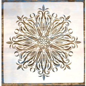   Mandala mintás festő sablon 30x30 cm-es műanyag DIY stencil