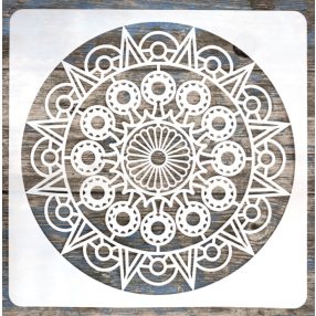 Mandala mintás festő sablon 30x30 cm-es DIY stencil