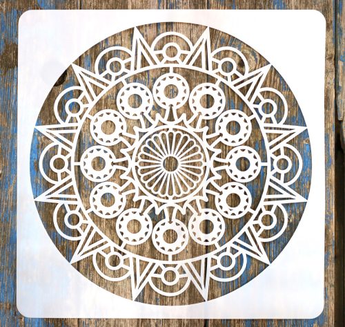 Mandala mintás festő sablon 30x30 cm-es DIY stencil