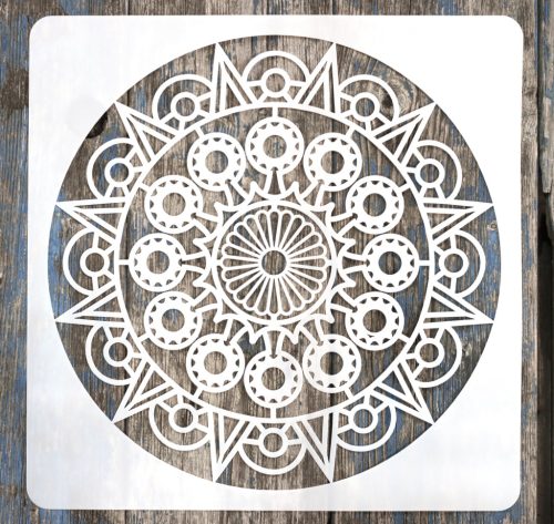 Mandala mintás festő sablon 30x30 cm-es DIY stencil