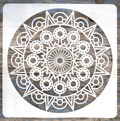 Mandala mintás festő sablon 30x30 cm-es DIY stencil