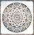 Mandala mintás festő sablon 30x30 cm-es DIY stencil