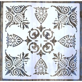   csempe mintás műanyag festő  sablon 30x30 cm-es DIY stencil