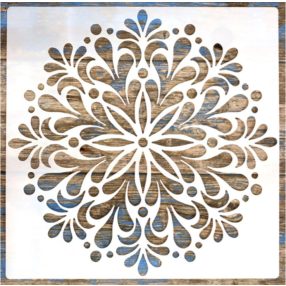   Mandala mintás műanyag  festő sablon   30x30 cm-es DIY stencil,