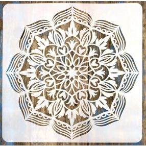 Mandala mintás 18 festő sablon stencil, 30x30 cm-es 