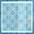 Barokk mintás DIY falsablon stencil, 30x30 cm-es